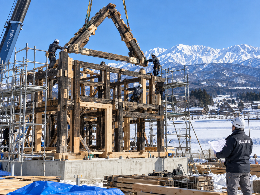 第5章 雪国に移築する合掌造りの再建条件3つ|積雪荷重・屋根材・暮らしの性能